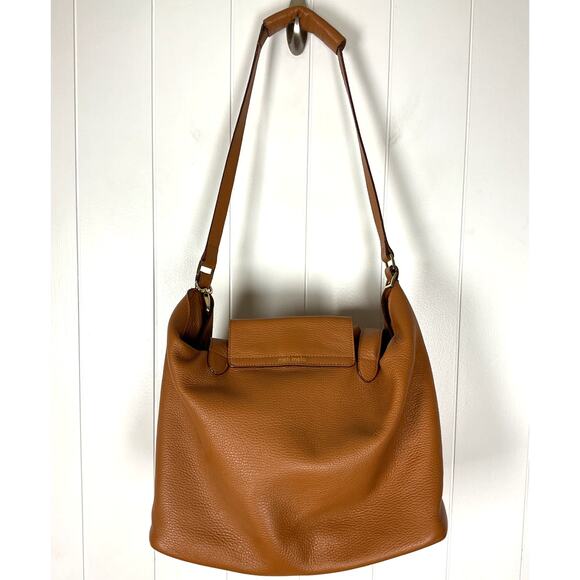 Meli Melo Thela Carmel Color Pebbled Leather Large Size Bag Purse‎ - Picture 6 of 11